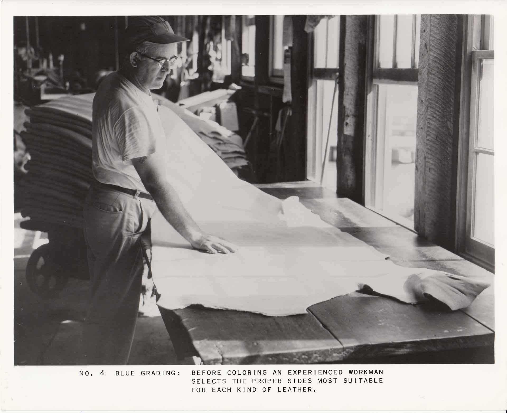 Selecting hides for dying