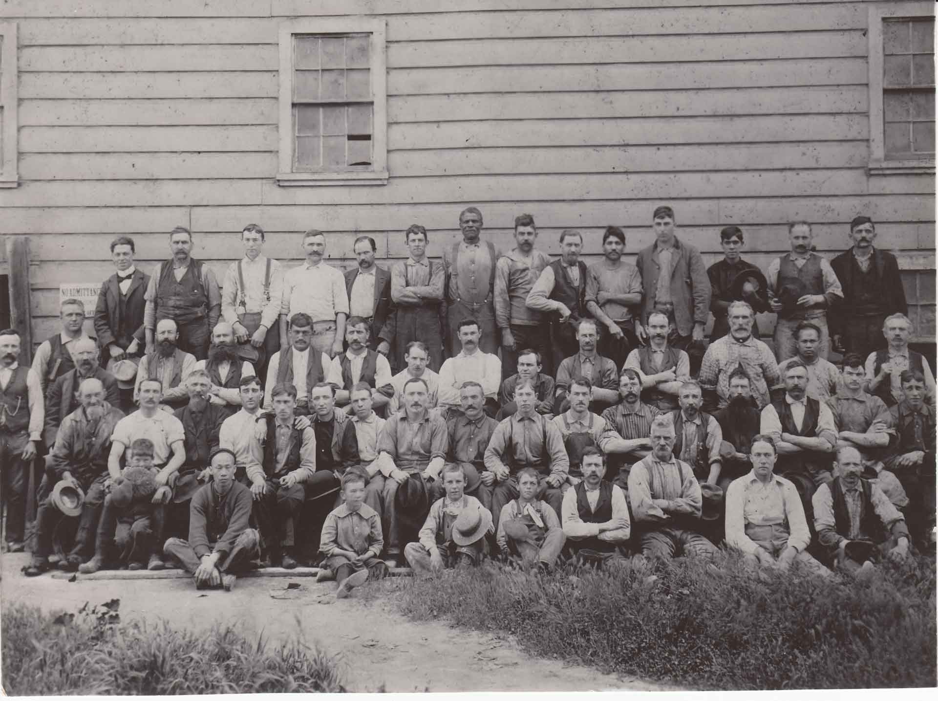 Workers of the Sawyer Tannery circa 1889