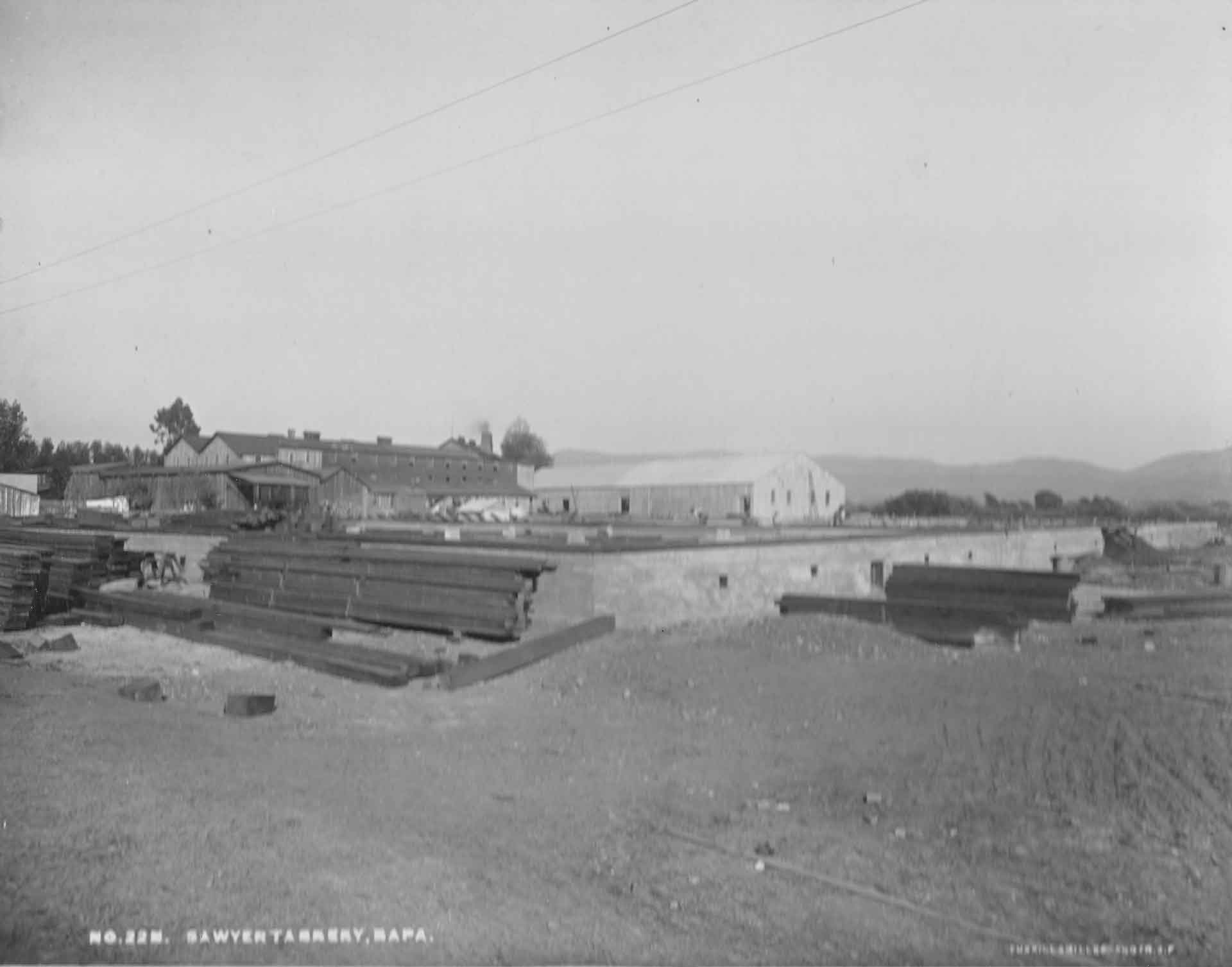 Sawyer Tannery under construction