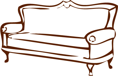 Sofa Illustration Victorian